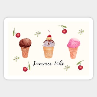 Summer Vibe, Cute design to color your Summer! Magnet